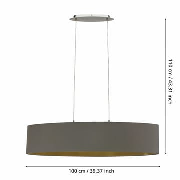Taklampa Maserlo med 2 lampor - 25 cm - Belysning - Lampor & belysning inomhus - Fönsterlampa