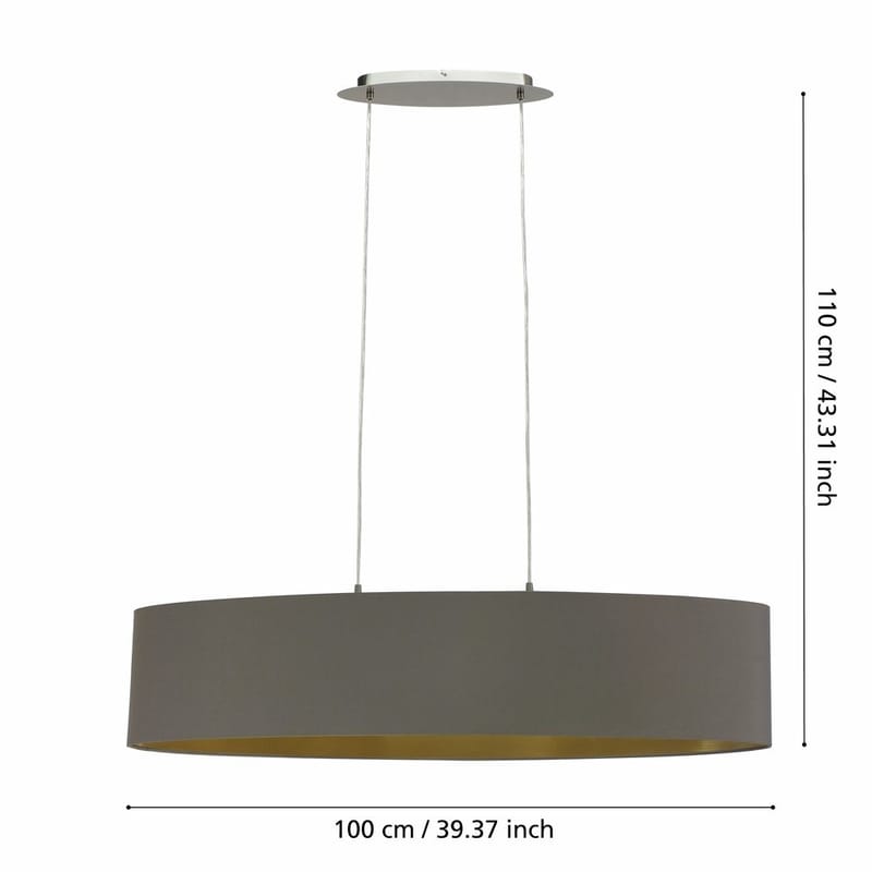 Taklampa Maserlo med 2 lampor - 25 cm - Belysning - Lampor & belysning inomhus - Fönsterlampa