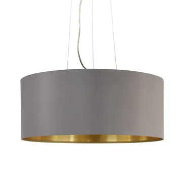 Taklampa Maserlo med 3 lampor - Matt nickel/cappuccino - Belysning - Lampor & belysning inomhus - Fönsterlampa