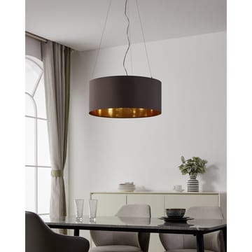 Taklampa Maserlo med 3 lampor - Matt nickel/cappuccino - Belysning - Lampor & belysning inomhus - Fönsterlampa