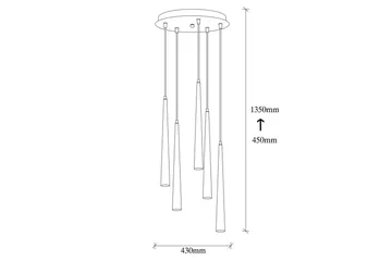 Taklampa Matsuchi Svart Sju Uttag - Sju Uttag - Belysning - Lampor & belysning inomhus - Fönsterlampa