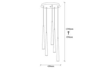 Taklampa Matsuchi Svart Sju Uttag - Sju Uttag - Belysning - Lampor & belysning inomhus - Fönsterlampa