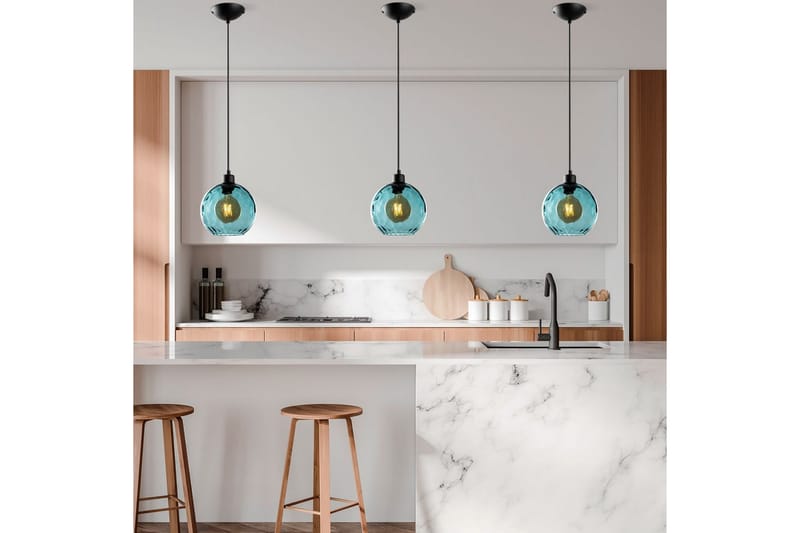 Taklampa Mayur Blå / Svart - Blå / Svart - Belysning - Lampor & belysning inomhus - Fönsterlampa