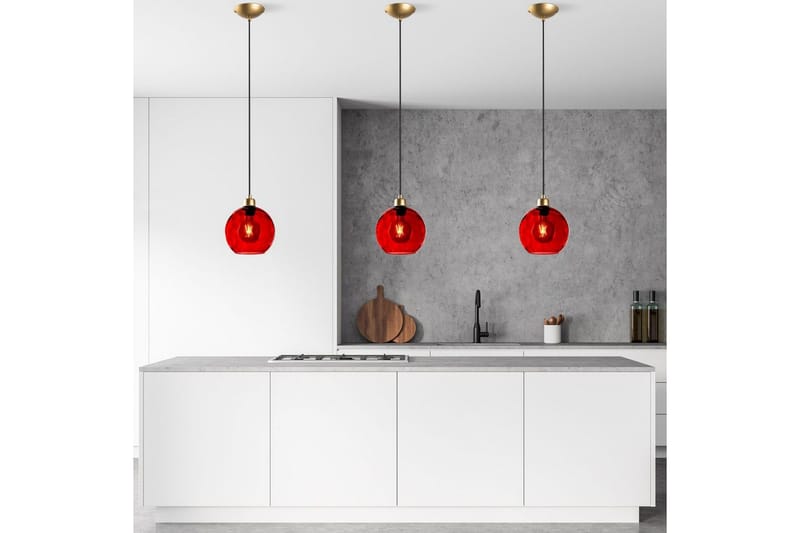 Taklampa Mayur Röd / Rany - Röd / Rany - Belysning - Lampor & belysning inomhus - Fönsterlampa