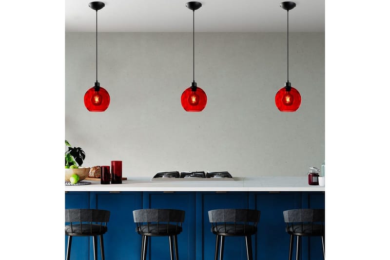 Taklampa Mayur Röd / Svart - Röd / Svart - Belysning - Lampor & belysning inomhus - Fönsterlampa