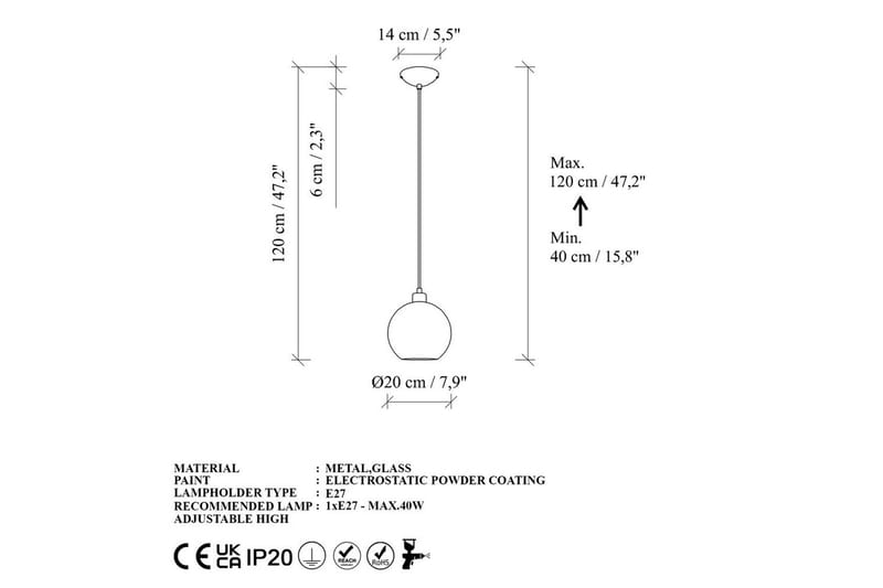 Taklampa Mayur Röd / Svart - Röd / Svart - Belysning - Lampor & belysning inomhus - Fönsterlampa