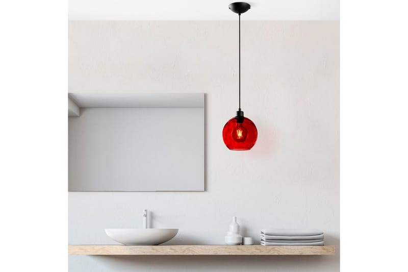 Taklampa Mayur Röd / Svart - Röd / Svart - Belysning - Lampor & belysning inomhus - Fönsterlampa