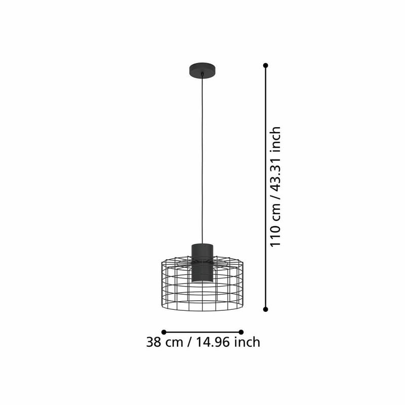 Taklampa Milligan - 380 mm - Belysning - Lampor & belysning inomhus - Fönsterlampa