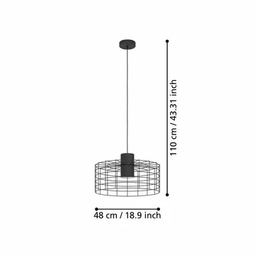 Taklampa Milligan - 480 mm - Belysning - Lampor & belysning inomhus - Fönsterlampa