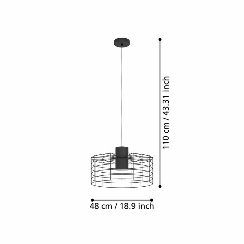 Taklampa Milligan - 480 mm - Belysning - Lampor & belysning inomhus - Fönsterlampa