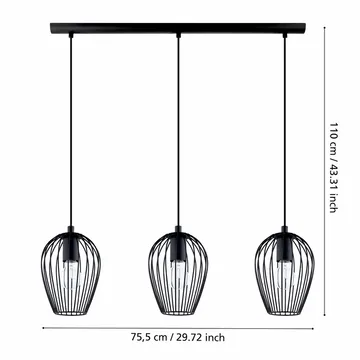 Taklampa Newtown med 3 Lampor - 16 cm - Belysning - Lampor & belysning inomhus - Fönsterlampa
