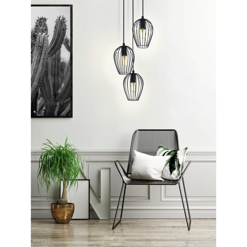 Taklampa Newtown Rund med 3 Lampor - 38 cm - Belysning - Lampor & belysning inomhus - Fönsterlampa