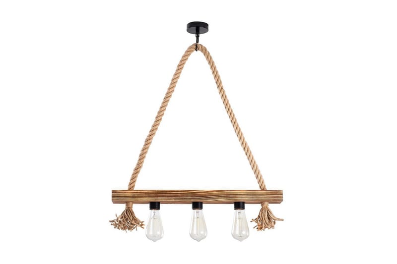 Taklampa Nira Trä ( 60 x 9 cm) - Ljusfärgat trä - Belysning - Lampor & belysning inomhus - Fönsterlampa