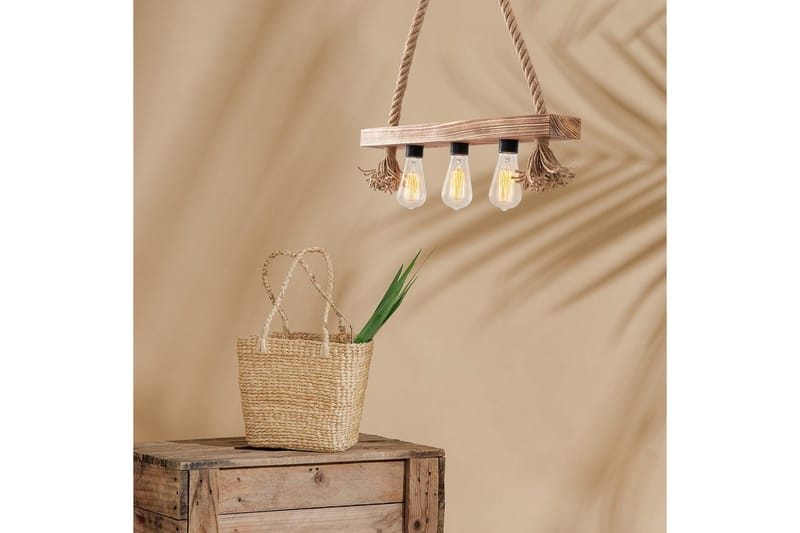 Taklampa Nira Trä ( 60 x 9 cm) - Ljusfärgat trä - Belysning - Lampor & belysning inomhus - Fönsterlampa