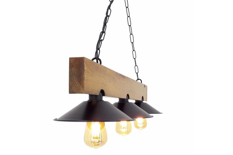 Taklampa Noveth Valnöt / Svart - Svart/Mörkbrun - Belysning - Lampor & belysning inomhus - Fönsterlampa