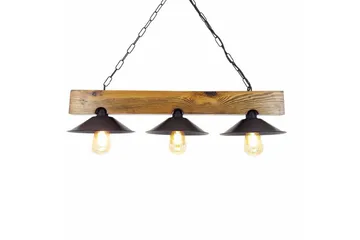 Taklampa Noveth Valnöt / Svart - Svart/Mörkbrun - Belysning - Lampor & belysning inomhus - Fönsterlampa