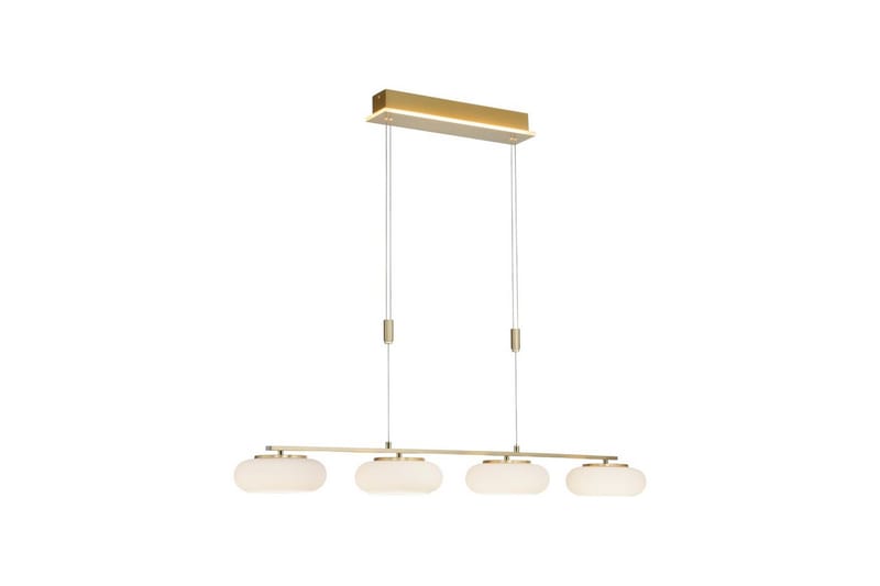 Taklampa Q-Etienne - 20x200x108,5 cm, Matt mässing - Belysning - Lampor & belysning inomhus - Fönsterlampa