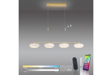 Taklampa Q-Etienne - 20x200x108,5 cm, Matt mässing - Belysning - Lampor & belysning inomhus - Fönsterlampa
