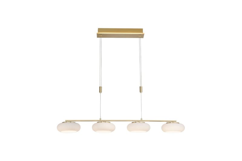 Taklampa Q-Etienne - 20x200x108,5 cm, Matt mässing - Belysning - Lampor & belysning inomhus - Fönsterlampa