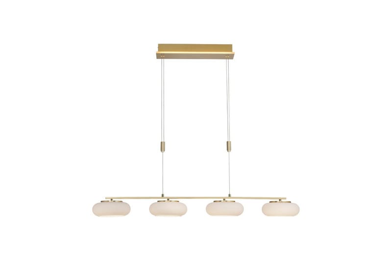 Taklampa Q-Etienne - 20x200x108,5 cm, Matt mässing - Belysning - Lampor & belysning inomhus - Fönsterlampa