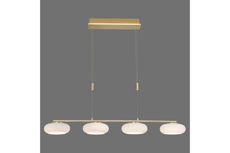 Taklampa Q-Etienne - 20x200x108,5 cm, Matt mässing - Belysning - Lampor & belysning inomhus - Fönsterlampa
