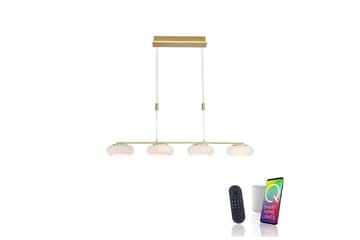 Taklampa Q-Etienne - 20x200x108,5 cm, Matt mässing - Belysning - Lampor & belysning inomhus - Fönsterlampa