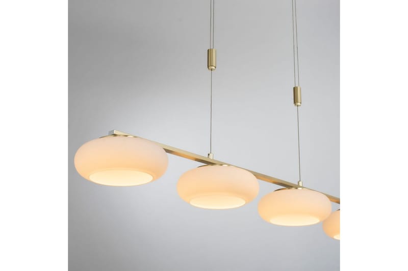 Taklampa Q-Etienne - 20x200x108,5 cm, Matt mässing - Belysning - Lampor & belysning inomhus - Fönsterlampa