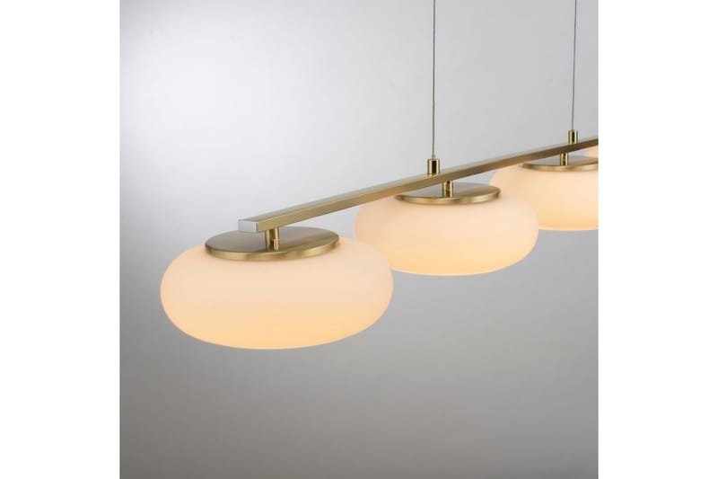 Taklampa Q-Etienne - 20x200x108,5 cm, Matt mässing - Belysning - Lampor & belysning inomhus - Fönsterlampa