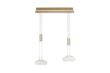 Taklampa Q-Etienne - 20x200x65 cm, Matt mässing - Belysning - Lampor & belysning inomhus - Fönsterlampa