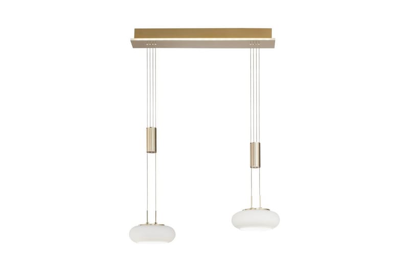 Taklampa Q-Etienne - 20x200x65 cm, Matt mässing - Belysning - Lampor & belysning inomhus - Fönsterlampa