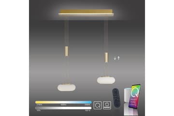 Taklampa Q-Etienne - 20x200x65 cm, Matt mässing - Belysning - Lampor & belysning inomhus - Fönsterlampa