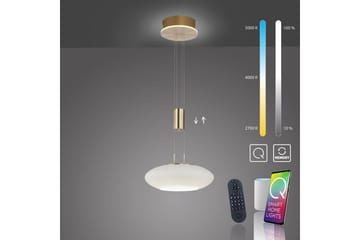 Taklampa Q-Etienne - 35x200x35 cm, Matt mässing - Belysning - Lampor & belysning inomhus - Fönsterlampa