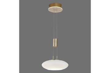 Taklampa Q-Etienne - 35x200x35 cm, Matt mässing - Belysning - Lampor & belysning inomhus - Fönsterlampa