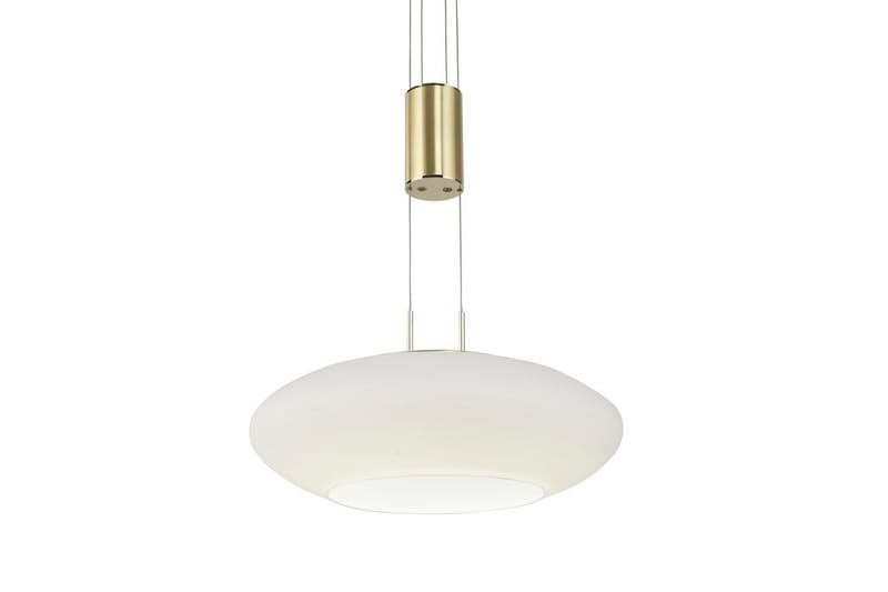 Taklampa Q-Etienne - 35x200x35 cm, Matt mässing - Belysning - Lampor & belysning inomhus - Fönsterlampa