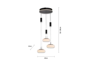 Taklampa Q-Etienne - 40x200x44 cm, Svart - Belysning - Lampor & belysning inomhus - Fönsterlampa
