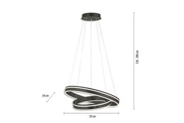 Taklampa Q-Vito - 59x200x59 cm, Antracit - Belysning - Lampor & belysning inomhus - Fönsterlampa