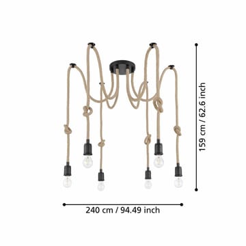 Taklampa Rampside med 6 Lampor - 18 cm - Belysning - Lampor & belysning inomhus - Fönsterlampa