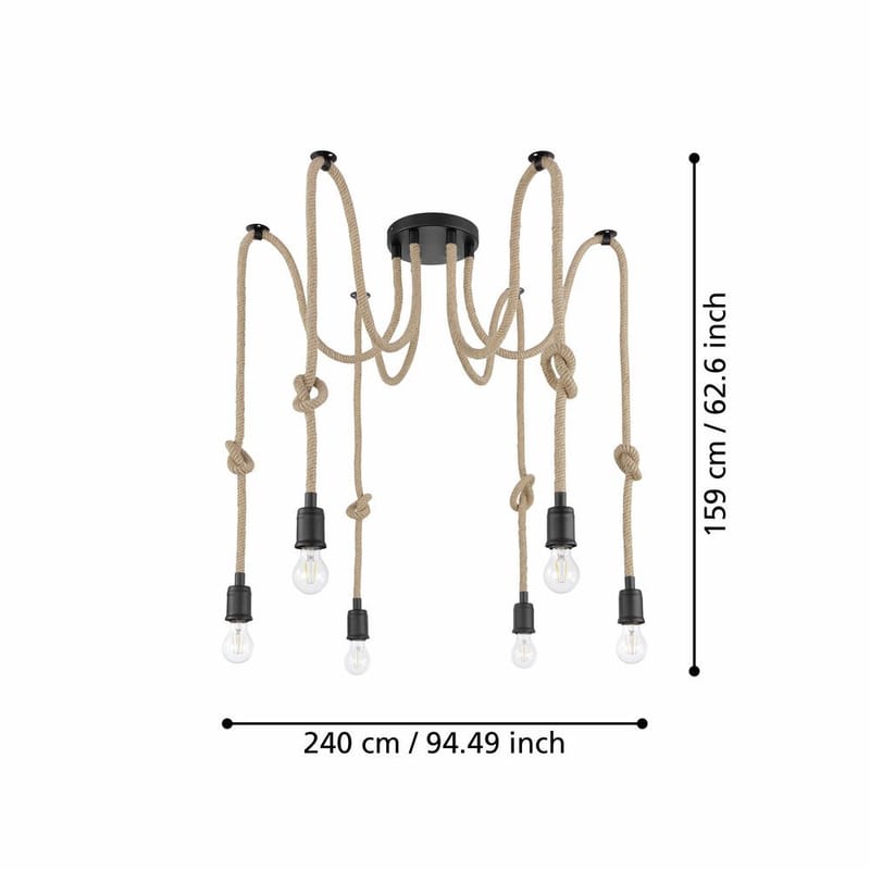 Taklampa Rampside med 6 Lampor - 18 cm - Belysning - Lampor & belysning inomhus - Fönsterlampa