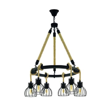 Taklampa Rampside Rund med 6 Lampor - 76 cm - Belysning - Lampor & belysning inomhus - Fönsterlampa
