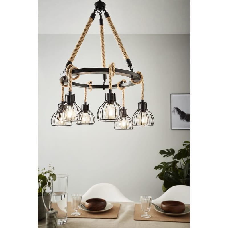 Taklampa Rampside Rund med 6 Lampor - 76 cm - Belysning - Lampor & belysning inomhus - Fönsterlampa