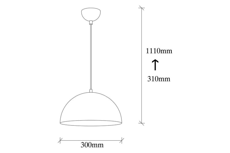 Taklampa Rantesh Vit - 30 x 30 cm - Belysning - Lampor & belysning inomhus - Taklampa & takbelysning - Kökslampa & taklampa kök