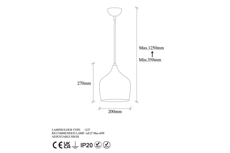 Taklampa Relma Flerfärgad - Multifärgad - Belysning - Lampor & belysning inomhus - Fönsterlampa