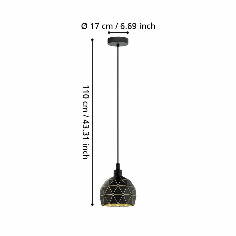 Taklampa Roccaforte - 170 mm - Belysning - Lampor & belysning inomhus - Fönsterlampa