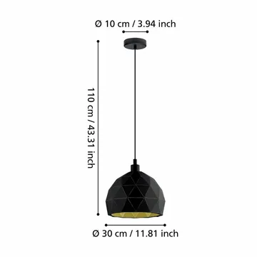 Taklampa Roccaforte - 300 mm - Belysning - Lampor & belysning inomhus - Fönsterlampa