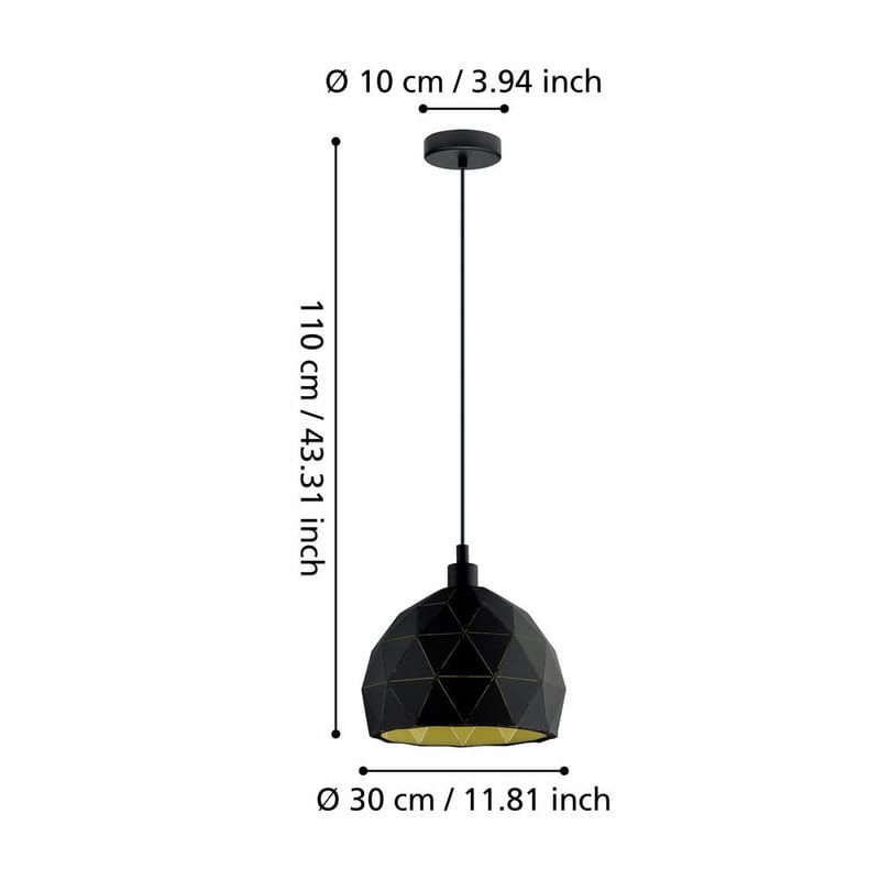 Taklampa Roccaforte - 300 mm - Belysning - Lampor & belysning inomhus - Fönsterlampa