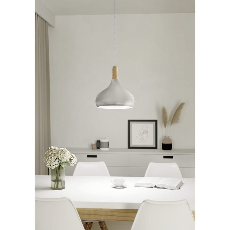Taklampa Sabinar - Borstade silver/brun, 280 mm - Belysning - Lampor & belysning inomhus - Fönsterlampa