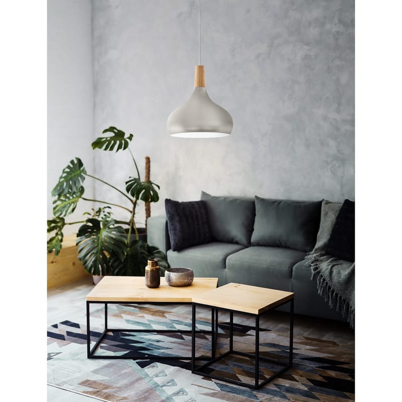 Taklampa Sabinar - Borstade silver/brun, 280 mm - Belysning - Lampor & belysning inomhus - Fönsterlampa