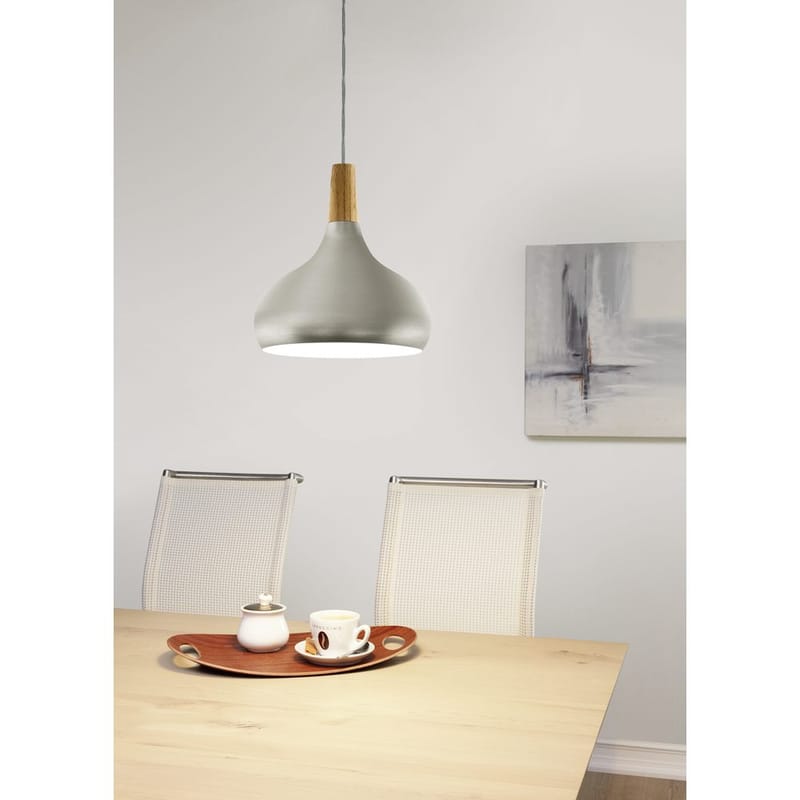 Taklampa Sabinar - Borstade silver/brun, 280 mm - Belysning - Lampor & belysning inomhus - Fönsterlampa