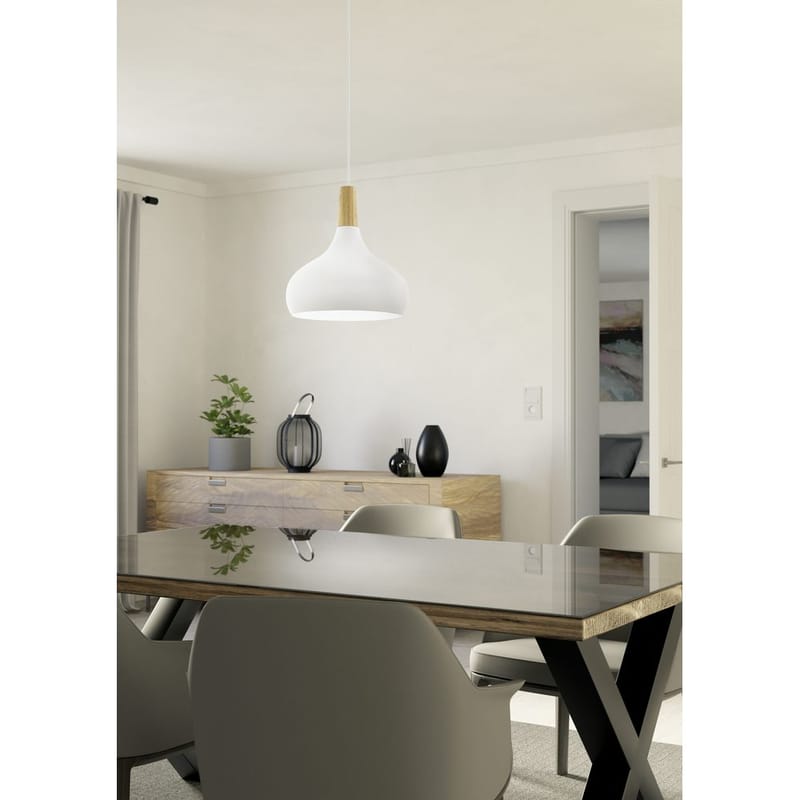 Taklampa Sabinar - Vit/Brun, 280 mm - Belysning - Lampor & belysning inomhus - Fönsterlampa