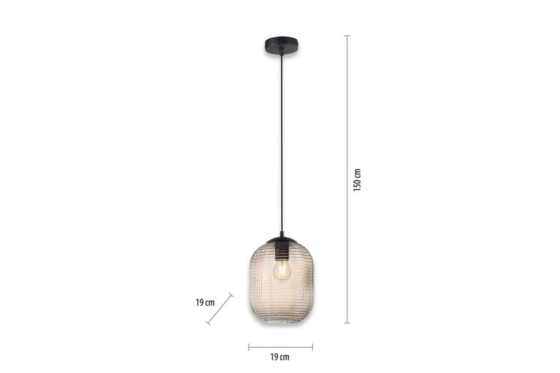 Taklampa Shitake - 20x150x20 cm, Bärnsten - Belysning - Lampor & belysning inomhus - Fönsterlampa